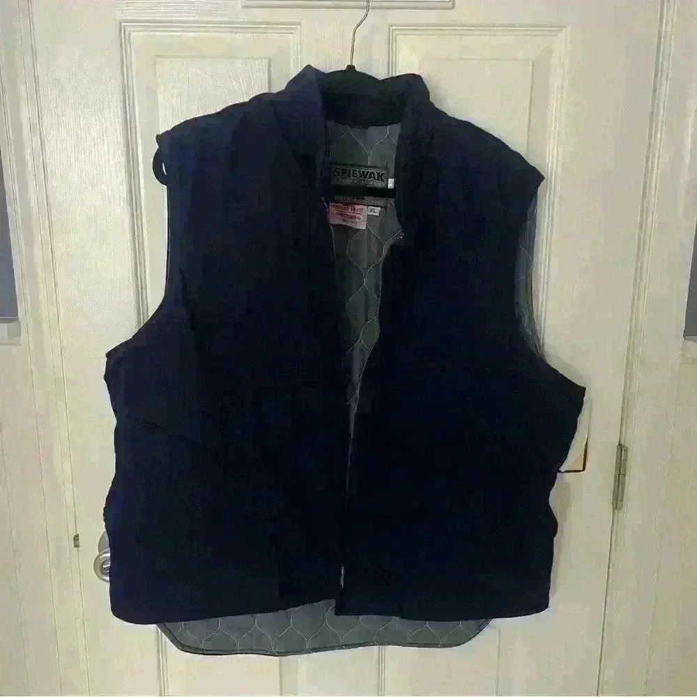 NWT Spiewak Golden Fleece Flame Resistant Cotton Vest  XL NOMEX USA Navy 0070FR